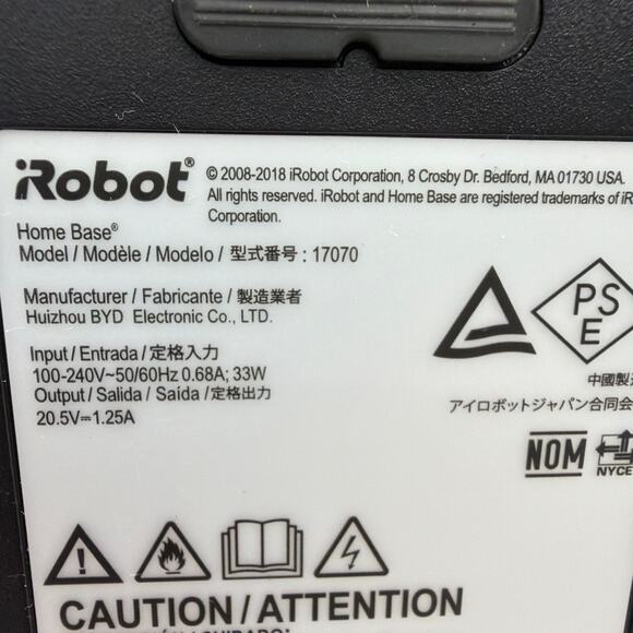 iRobot Roomba Home Base Charging Dock Model 17070 w/ Power Cord - Tested - Picture 4 of 4